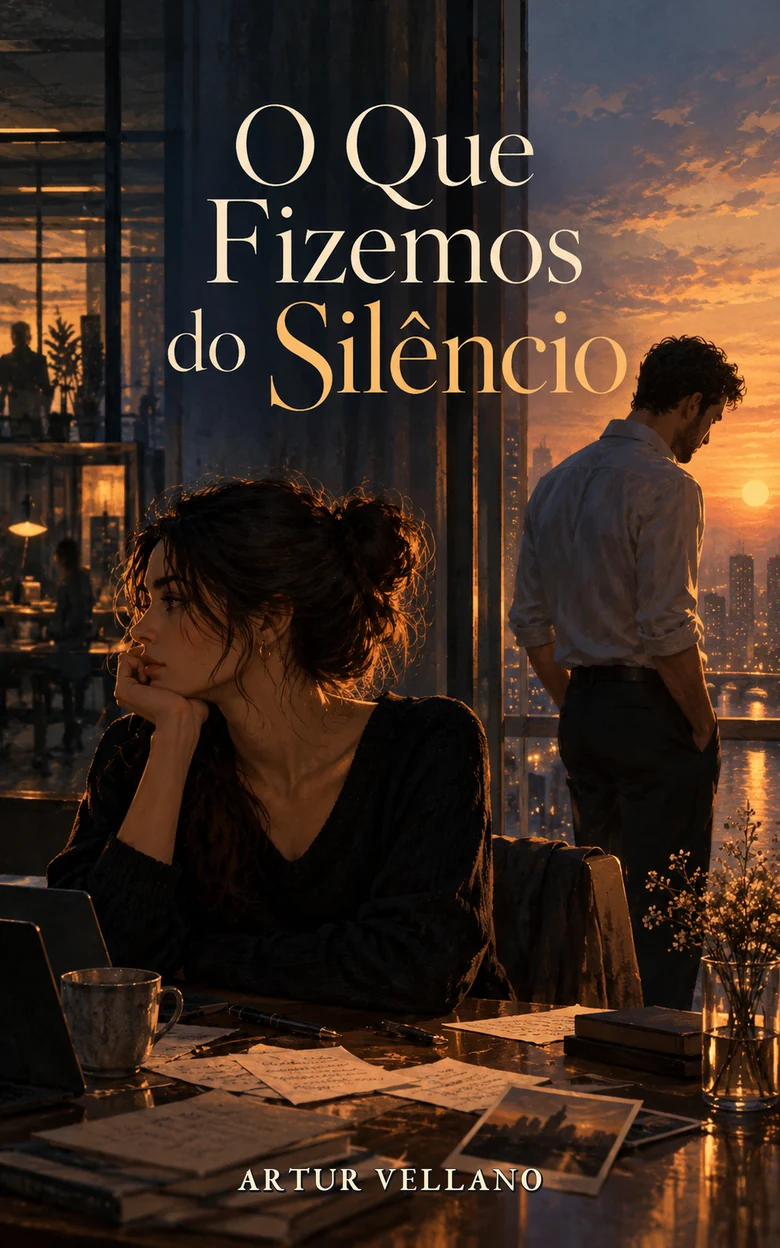 Capa do romance O Que Fizemos do Silêncio, de Artur Vellano